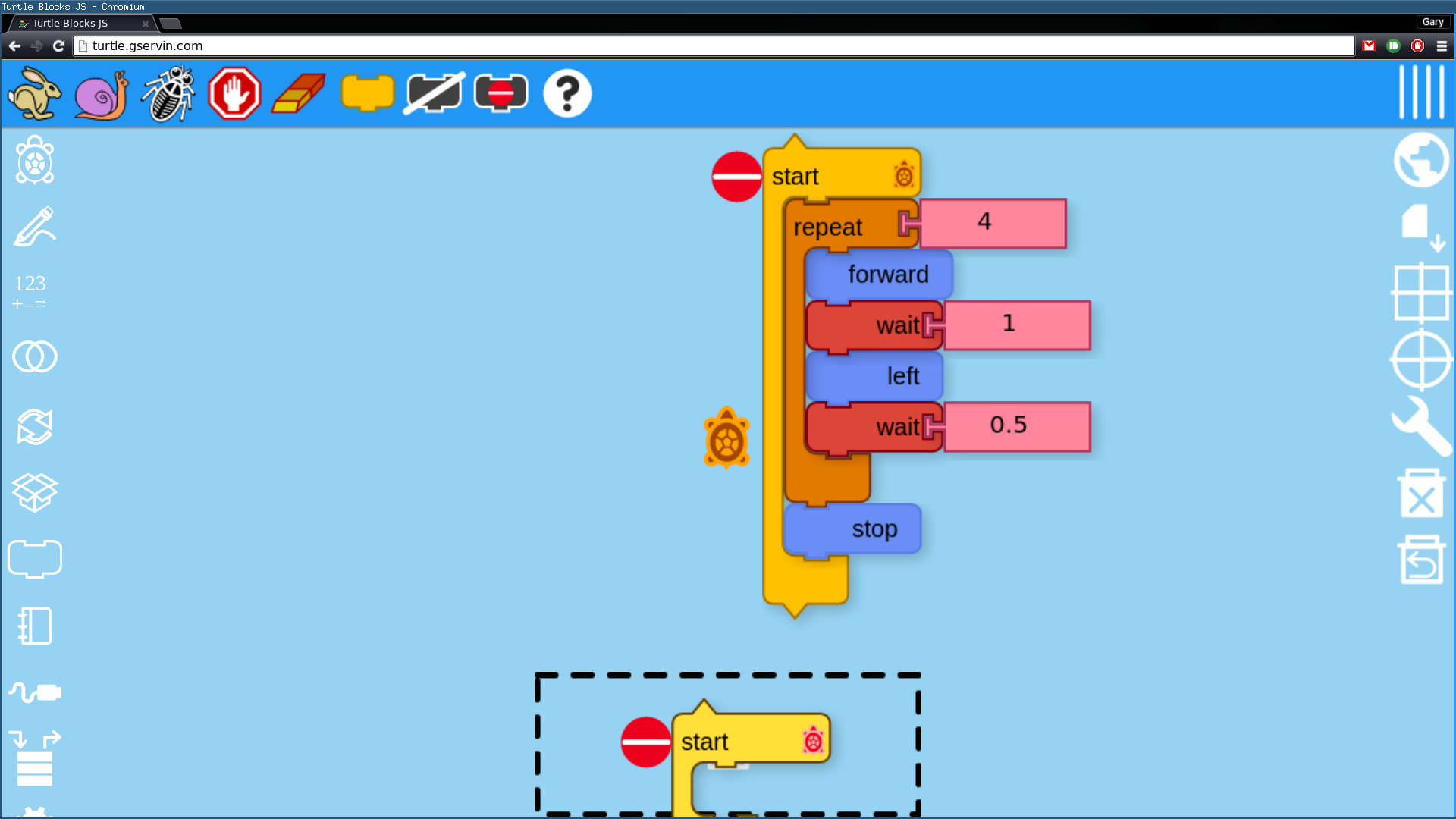 Tutorial de Turtleblocksjs